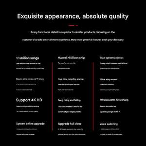 Reprodutor de Karaokê de Alta Qualidade de 15,6 Polegadas com Wi-Fi, Tela Sensível ao Toque, Função de IA, Máquina de Karaokê KTV com Alto-falante - Product Image 3