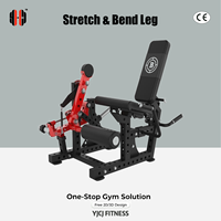 Appareil de musculation des jambes à double rouleau avec dossier réglable pour clubs de remise en forme professionnels