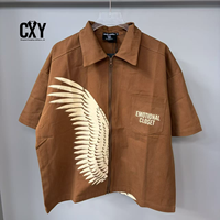 Ensemble décontracté deux pièces respirant pour hommes et femmes CXY, 100 % coton, motif graphique Emotion, expédition rapide en 15 jours, OEM