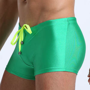 Della spiaggia di sesso maschile lace-up costume da bagno mutandine di seta riassunti degli uomini di estate di sport mutande della biancheria intima respirabile comodo - Product Image 3