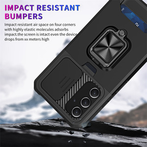 เคสโทรศัพท์เกราะกันช่องเสียบการ์ดกล้องสไลด์สำหรับซัมซุงกาแล็คซี่ A35 A55 A25 A53 A54 A34 <span class=keywords><strong>A23</strong></span>ฝาหลังมีห่วงแม่เหล็ก - Product Image 4