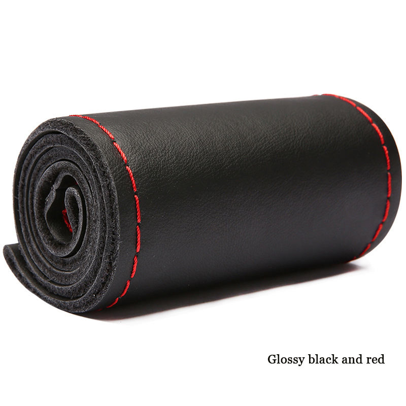 Glossy black and red