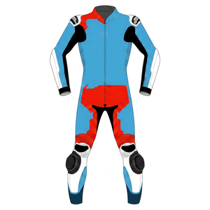 Traje de Carreras Jorge Martin Rucati de Cuero de Canguro, Homologado MotoCP, Blindado, Profesional, para Motociclismo en Pista - Product Image 1