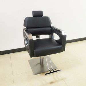 Modern Beauty Salon Barber Shop Furniture Black Leather Hairdressing Styling Chair Reclining Hydraulic Barber Chair - Product Image 4