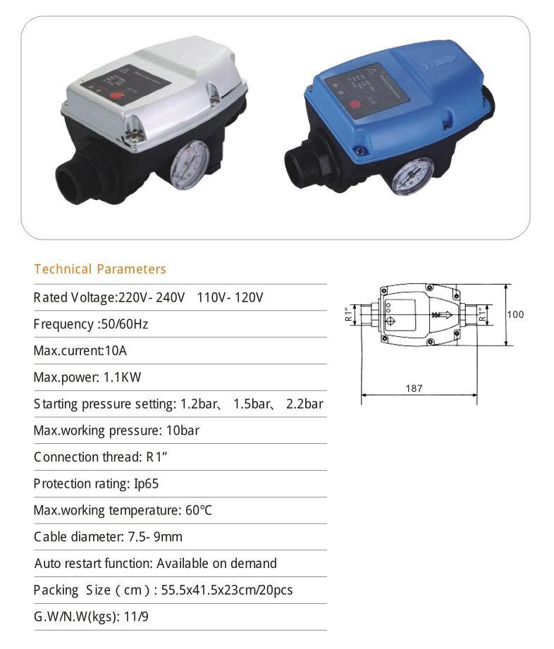 Intelligent water pump pressure switch pump controller automatically flow electronic switch
