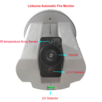 Robot pompier avec système de détection d'incendie et système de pulvérisation d'eau, construction en alliage d'aluminium pour la protection incendie des aéroports