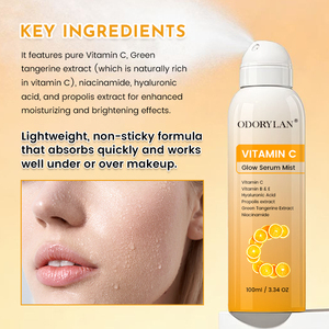 Tonique en <span class=keywords><strong>spray</strong></span> de luxe OEM à la vitamine C, végétalien, anti-âge, éclaircissant, hydratant, apaisant pour le visage - Product Image 5