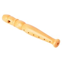 6 Holes Vertical Flute Wooden Short Clarinet Woodwind Musical Instrument Toy for Children Beginner