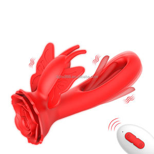 Drahtlose G-Punkt Flapping Vibrator Rose Farbe Sexspielzeug für Erwachsene für weibliche tragbare vibrierende Spielzeug - Product Image 1