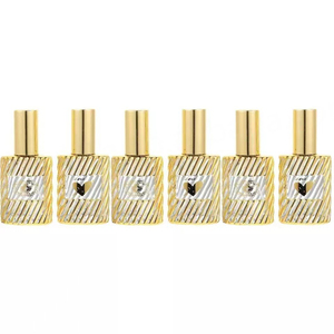 Gold Electroplated <b>Glass</b> Spray <b>Bottles</b> 12ml Gold Nozzle Cap Empty Refill <b>Glass</b> Fragrance <b>Bottle</b> - Product Image 5