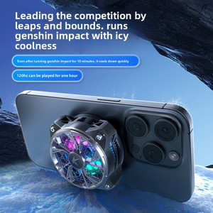 Quạt sạc có dây đa năng linh hoạt Điện thoại di động Máy làm mát điện thoại thông minh Tấm làm mát có thể làm lạnh - Product Image 2