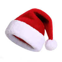 Gorro de Santa Claus de Felpa Multicolor - 9 Colores Disponibles para Fiestas, Cosplay, Decoración Festiva, Proveedor de Gorros