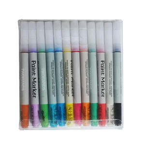 Ensemble de 12 marqueurs à peinture acrylique de qualité supérieure, pointe extra fine de 0,7 mm, pour la peinture sur roche - Product Image 4