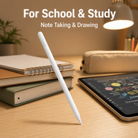 Stylet magnétique pour iPad avec rejet de la paume, sensibilité à l'inclinaison, Bluetooth, chargement rapide Type-C, pour prise de notes et dessin, compatible Pro Air