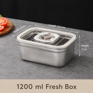 Fresh Box 2200ml Rectangular Airtight Food Container Plastic <b>Storage</b> Box <b>for</b> <b>Kitchen</b> Use - Product Image 2