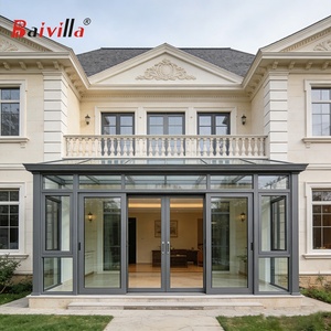 Solárium de Estilo Moderno, Invernadero de Aluminio con Ventana de Techo, Invernadero con Techo de Vidrio Templado - Product Image 2