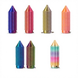 New Design Tactile Sensory Keychain BPA-Free Fidget Anxiety Relief <b>Toy</b> with Spiky Grip, Portable Office <b>Desk</b> Stress Relief Tool - Product Image 1