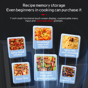 Machine de cuisson à tambour commerciale <span class=keywords><strong>Robot</strong></span> de cuisson automatique Écran tactile intelligent Menu intelligent Nouilles frites en acier inoxydable + Riz - Product Image 3