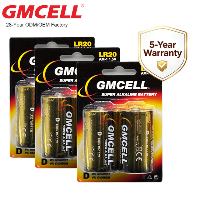 Wholesale Pile LR20 D Batteries Alkaline Battery D Size 1.5V 57Wh for Power Tools