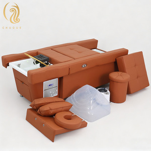 Sillón de Peluquería Eléctrico con Control Remoto, Hidroterapia para la Cabeza, Elevación de Espalda, Cuidado de los Pies, Lavado de Cabello, Mesa de Masaje para Pies - Product Image 3