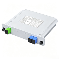 Répartiteur optique PLC LGX Box 1x2 1x4 FTTH avec connecteurs SC UPC/APC, type cassette, répartiteur de fibre optique 1x4 pour FTTX FTTB