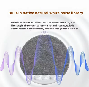 Máquina de Sonido <span class=keywords><strong>Blanco</strong></span> Inalámbrica con Luz Nocturna de Colores, Altavoz Portátil <span class=keywords><strong>para</strong></span> Ayudar a Dormir, <span class=keywords><strong>para</strong></span> Bebés y Adultos - Product Image 5