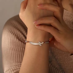 Imam Ali <span class=keywords><strong>Zulfiqar</strong></span> bracciale spada araba calligrafia musulmana bracciale in acciaio inox gioielli religiosi all'ingrosso - Product Image 6