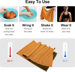 Serviette de sublimation 30 x 100 cm pour rafraîchissement instantané du cou et de la tête, idéale pour le sport, avec logo personnalisé - Product Image 2