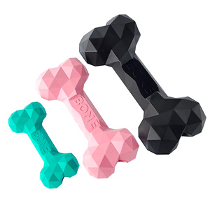 <strong>Amazon</strong> Hot Selling Natural Rubber <strong>Pet</strong> Chew Toy Bite-resistant Dog Bone Toy - Product Image 1