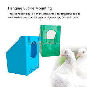 Yyc plastique un trou deux trous trois trous mangeoires et abreuvoirs personnalisés mangeoires pour pigeons pour cage - Product Image 4