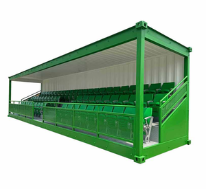 Gradins modulaires extérieurs pour 63 spectateurs de football, bancs réservés pour les joueurs, gradins portables pour stade - Product Image 3