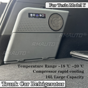 16L Rear Trunk Car Refrigerator for Tesla Model Y 2019-2023 <b>Compressor</b> Cooling Travel Mini <b>Fridge</b> Storage Refrigeration - Product Image 1