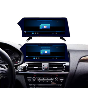 Écran de lame 12.3 pouces Snapdragon 668s support de tableau de bord GPS CarPlay Android Auto 1 an pour BMW X3 X4 F25 F26 2010-2017 CIC NBT - Product Image 1