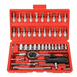 Hiệu Suất Cao 46-Mảnh Thép Không Gỉ Tự Động Sửa Chữa Công Cụ Kit Set Cờ Lê Ratchet Cờ Lê Cho Tự Làm Ô Tô Cơ Khí Nhà Sử Dụng - Product Image 1