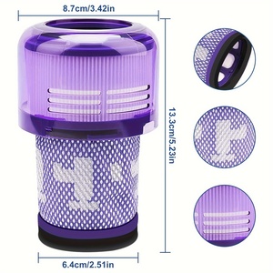 Aspiradora inalámbrica <span class=keywords><strong>V12</strong></span> Detect Slim, filtro de repuesto de plástico, accesorio de aspiradora doméstica lavable manual - Product Image 3