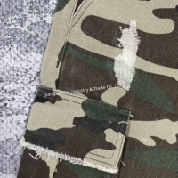 Shorts pour hommes personnalisés PT734, shorts amples, imprimé numérique intégral, toile camouflage, jorts cargo, shorts en denim pour hommes