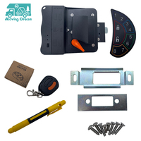 Serrure de porte à entrée sans clé avec clavier pour camping-car, caravane, fourgonnette, camping-car, en alliage de zinc noir, robuste, avec code numérique