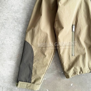 Vestes coupe-vent en nylon personnalisées, légères, imperméables, coupe-vent, avec fermeture éclair, vestes de sport en nylon - Product Image 5