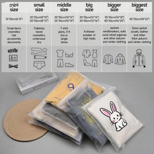 Custom Transparent Plastic Clothing Ziplock Package <b>Bag</b> Frosted Zipper <b>Bag</b> With Logo <b>Zip</b> <b>Zip</b> Lock <b>Bag</b> - Product Image 5