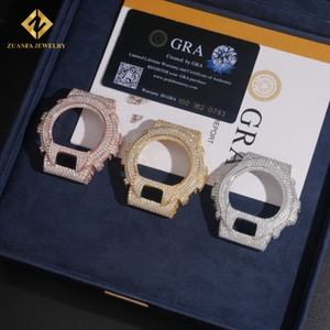 Reloj de Moissanita VVS1 en Oferta, Joyería Hip Hop con Diseño Iced Out, Bisel de Reloj de Moissanita VVS de Plata 925 - Product Image 6