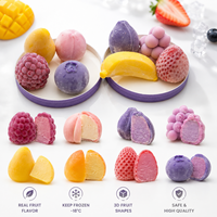 Nouvelle conception, livraison mondiale, saveur fruitée et chocolatée, fruits exotiques, mini crème glacée 3D prête à l'emploi en boîte, saveur mangue citron