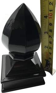 Tapa de Poste de Aluminio de 2x2 Pulgadas con Diseño de Piña, Popular para Cercas Ornamentales, Tapa de Poste de Jardín de Acero Galvanizado con Superficie Recubierta para Marcos de Madera - Product Image 5