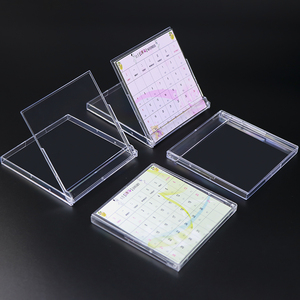 Mini Acrylic bàn lịch 2024 GPPS rõ ràng CD lịch Jewel trường hợp hiển thị máy tính để bàn CD lịch trường hợp khuyến mại lịch hộp - Product Image 5
