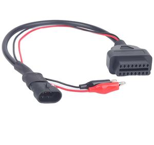 Elektronik uygulamalar için PBT yalıtım malzemesi ile üç pinli Transfer OBD 2 kablo demeti/adaptörü - Product Image 1