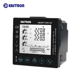 Inteligente X96-5 serie medio aprobó tres fase Modbus y Ethernet Multi función de medidor de energía