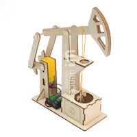 Modelo mecánico 3D de madera Wincent, rompecabezas para construir, kit de ciencia de bombeo de petróleo DIY, juguete educativo, regalo para niños