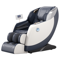 Fauteuil de massage pliable JINGTOP 3D à gravité zéro, massage Shiatsu complet du corps, chauffage, contrôleur tablette, cuir PU, fonction musicale