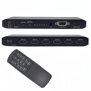Contrôleur de mur vidéo 4K <span class=keywords><strong>HDMI</strong></span> 2x3 à 6 écrans, processeur de commutation et de fusion <span class=keywords><strong>multi</strong></span>-écrans <span class=keywords><strong>HDMI</strong></span> 1x2, 1x4, 2x2, 3x2 avec RS232 - Product Image 5