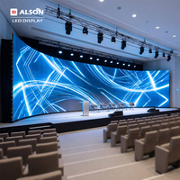 Écrans LED vidéo d'intérieur ALSON pour location, P1.56 P3.91 mm 8K, pour stands d'exposition, scènes et toiles de fond de conférence