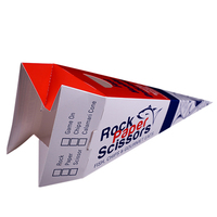 Sac en papier triangulaire imprimé sur mesure pour pop-corn, support jetable en papier pour pop-corn, idéal pour l'emballage de collations de cinéma